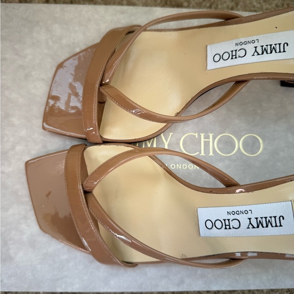 Jimmy Choo Nude Heeled Sandals - Picture 4 of 12